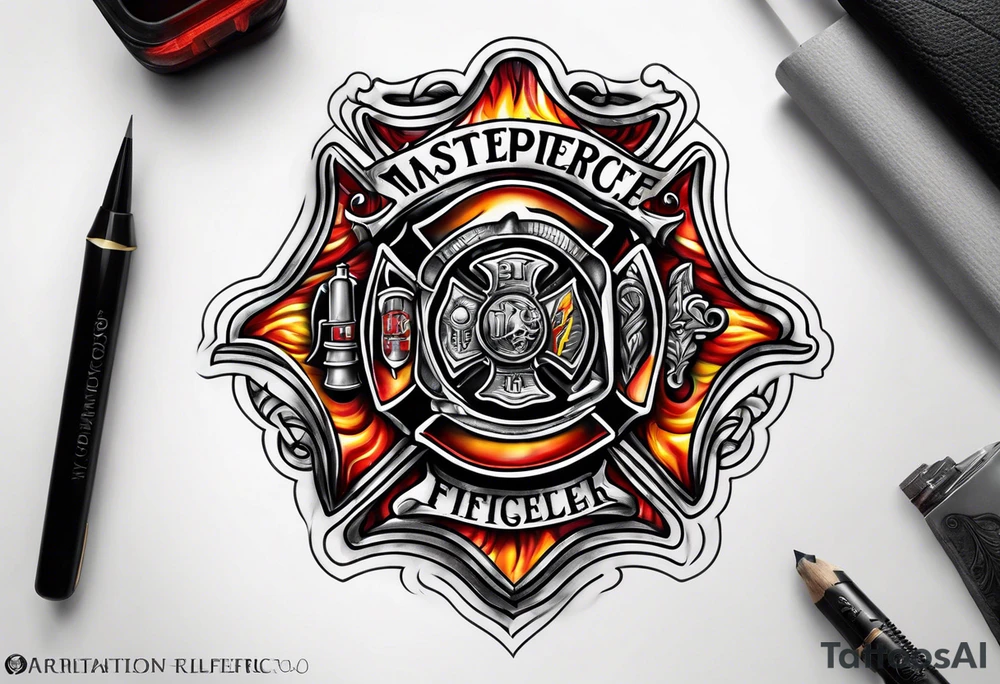 firefighter logo tattoo idea