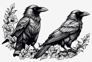 Flock of crows tattoo idea