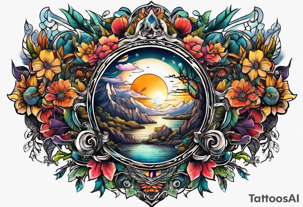 Above and below no one tattoo idea