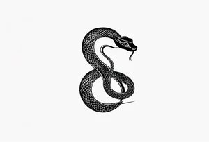 a small snake tattoo idea
