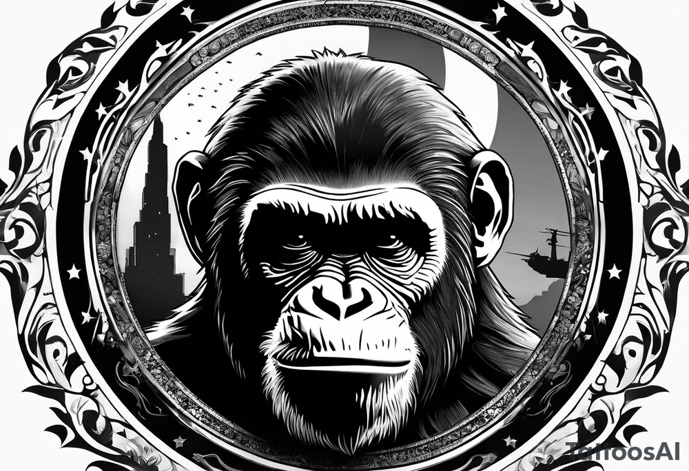 Caesar planet of the apes tattoo idea