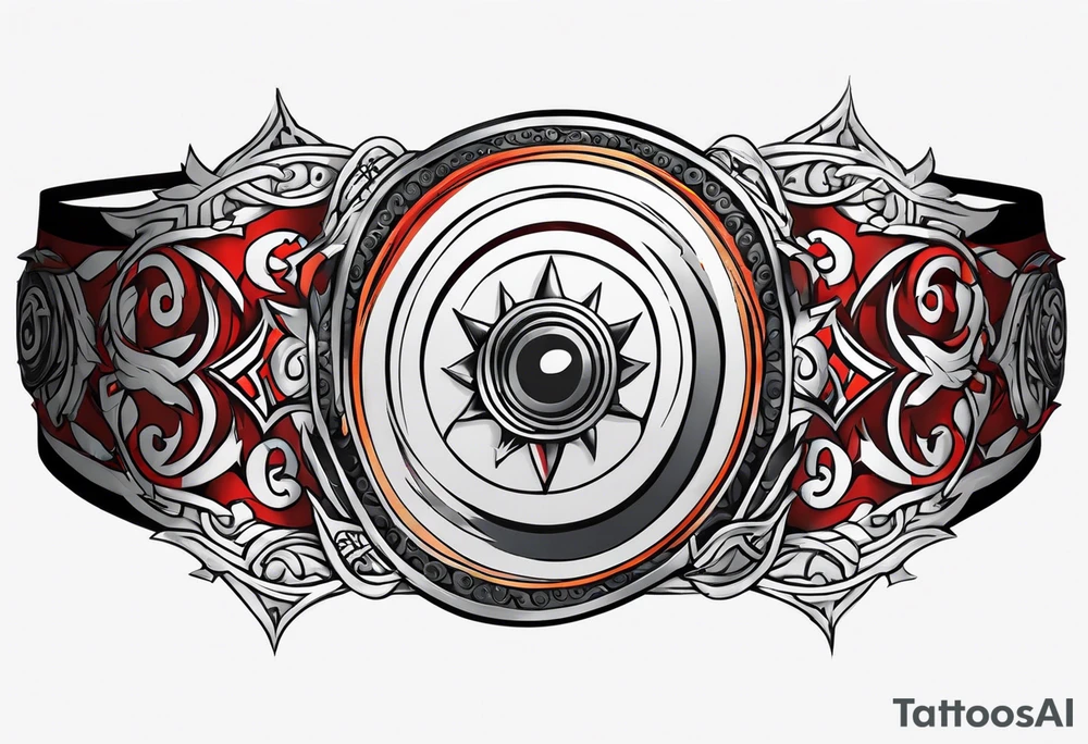 naruto headband with an R in the middle tattoo idea