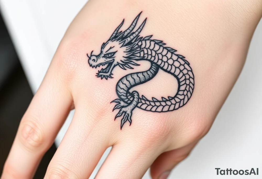 Japanese dragon tattoo idea