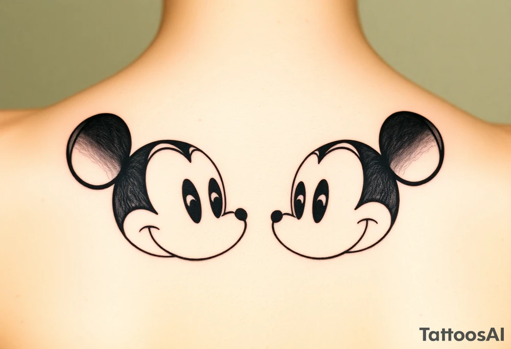 Mickeymouse heads outline Matthew 6lbs 7oz.    19 1/2in 07-29-2012 tattoo idea