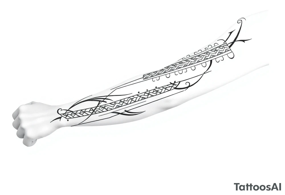 tribal pattern
and bands celtic black and white shading full sleeve simple tattoo idea