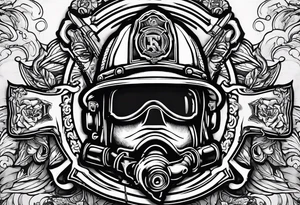 firefighter logo tattoo idea