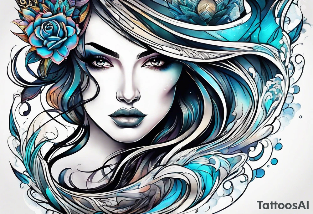 water tattoo idea