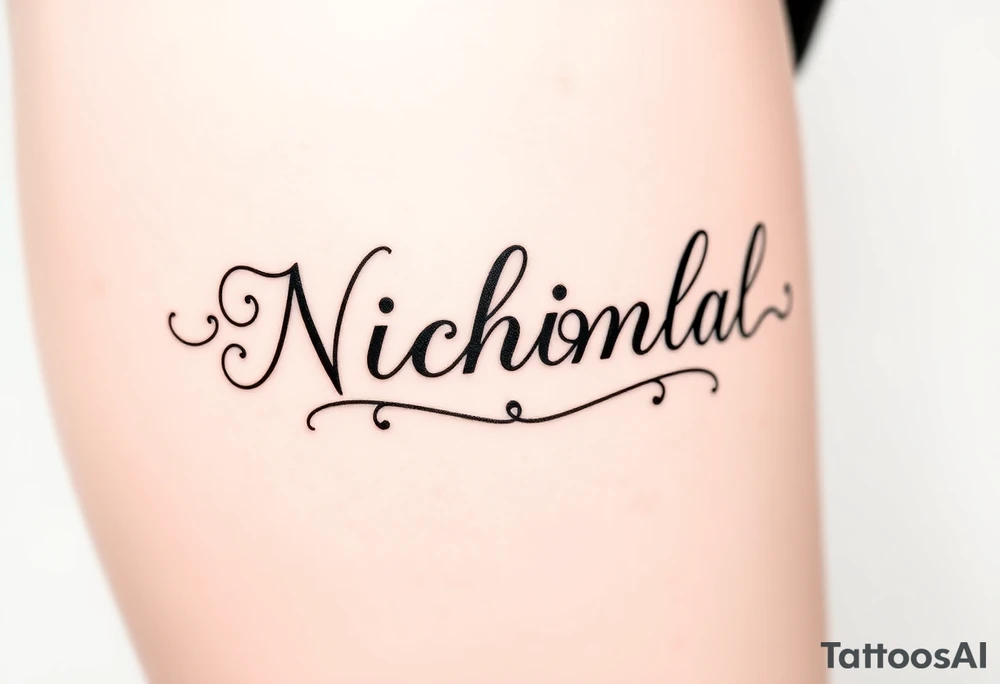 Nicholas name tattoo idea