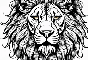 Dutch lineage/heritage tattoo using the dutch republic lion, keep it simple and gothic feel tattoo idea
