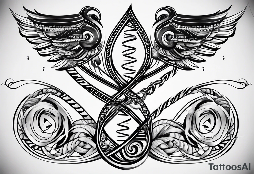 Dna strand tattoo idea
