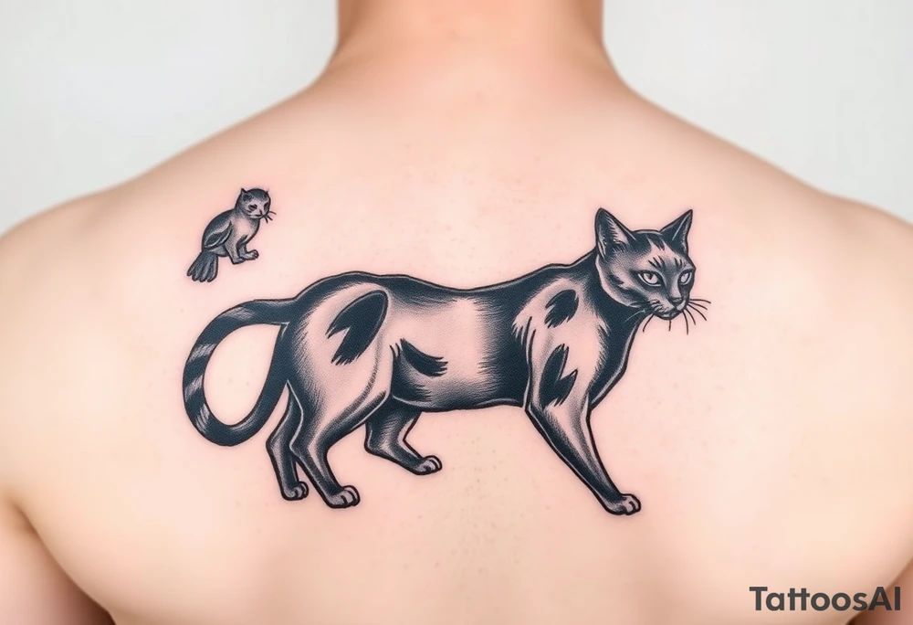 Black Cat tattoo idea