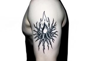 fire in a roots prison tattoo idea