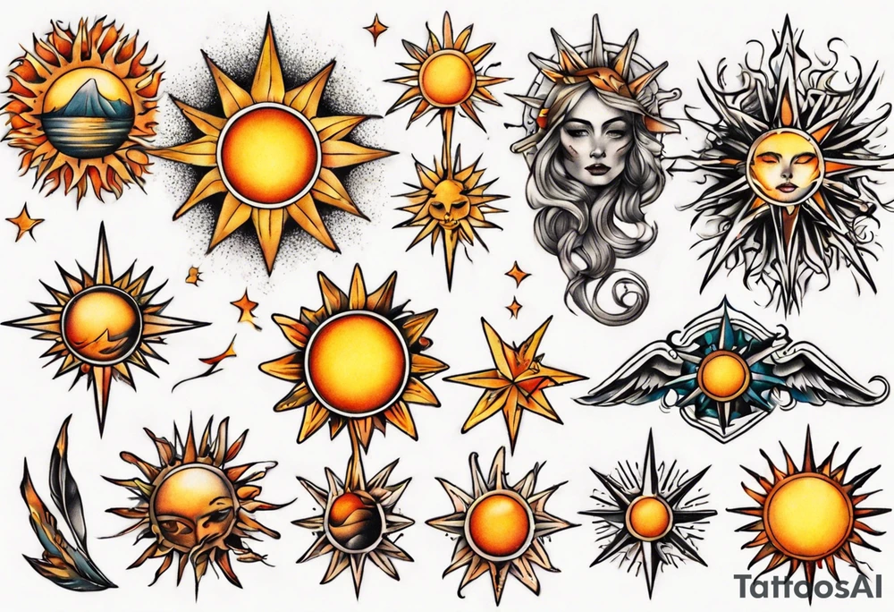 sonne tattoo idea