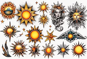 sonne tattoo idea