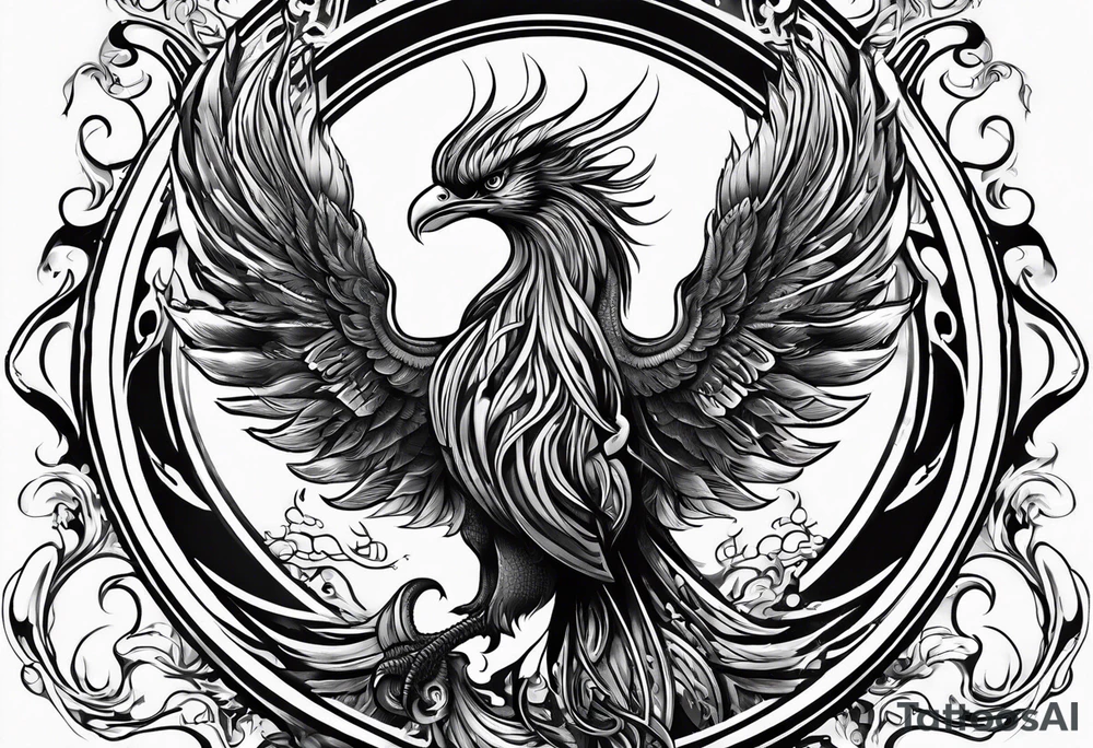 Pheonix rising tattoo idea