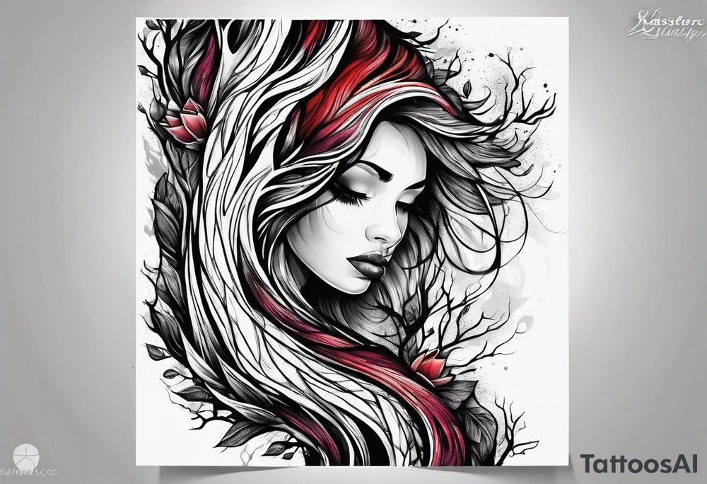 Half sleeve, tree bark tattoo idea