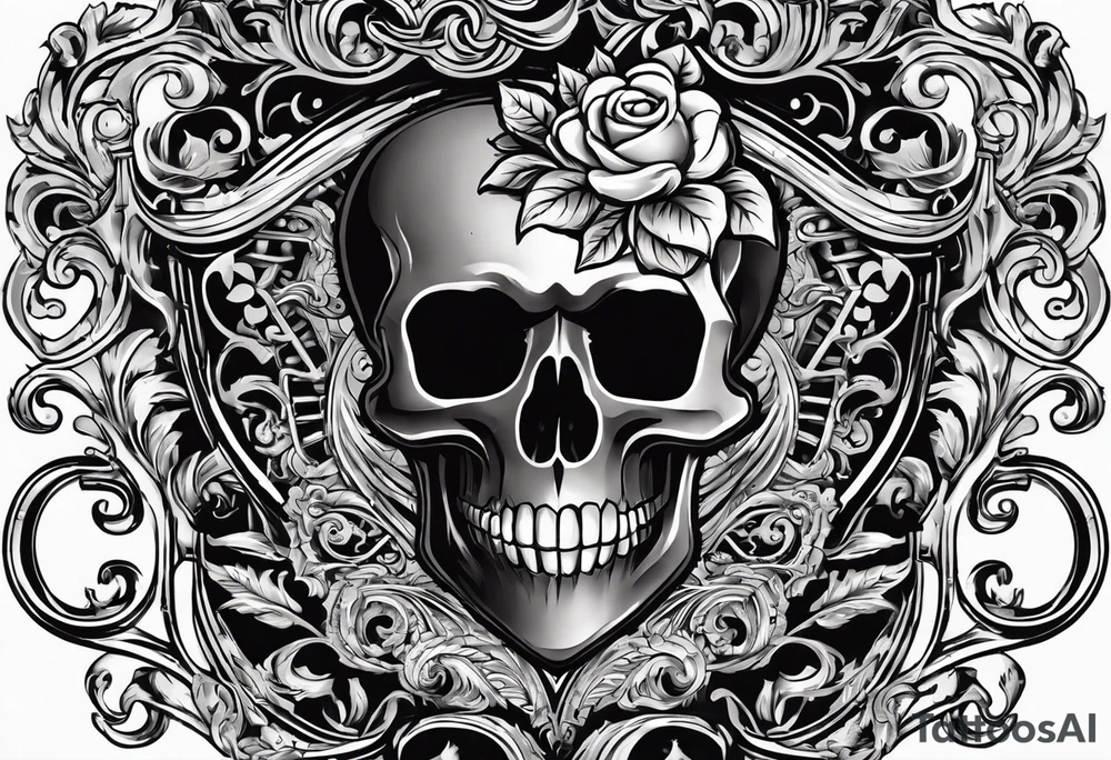 heart shaped skeleton key that looks antique and is made of metal. must have the year 2016 on the front. in the key design include antique scrolling. tattoo idea