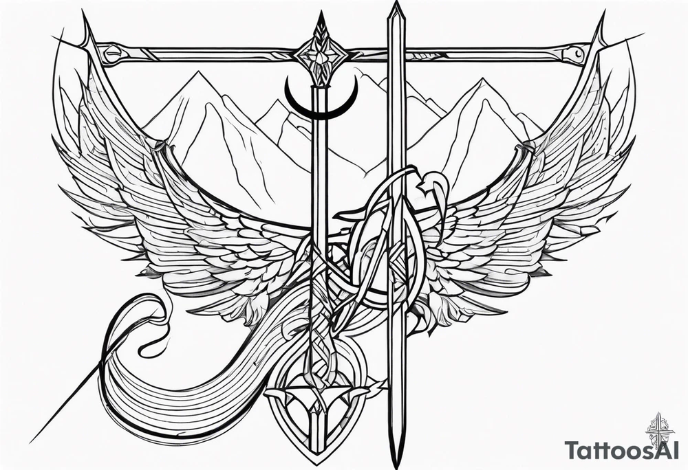 sagittarius, faith, strong, warrior, god, jesus, christ tattoo idea