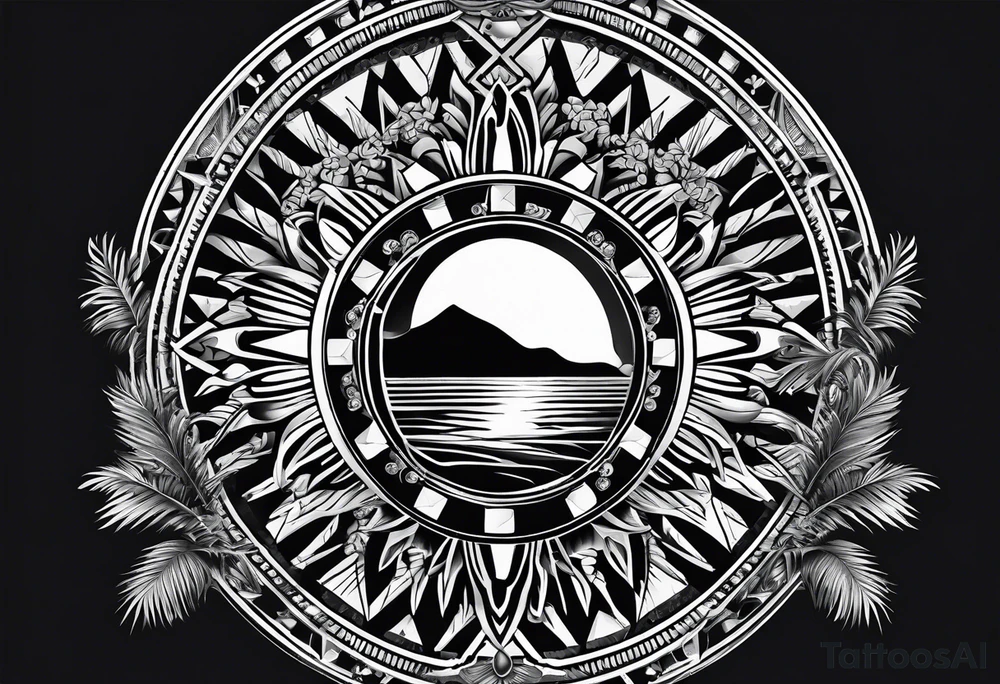 ROULETTE casino card games dice sun palm tree tattoo idea