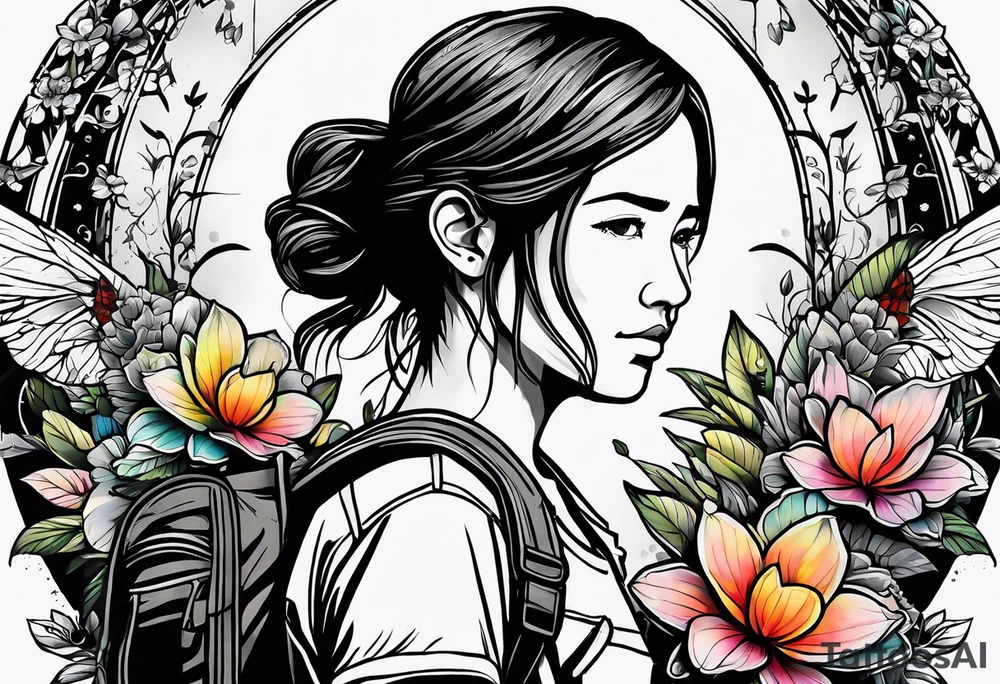 Last of Us firefly tattoo that incorporates Pride colors. No characters! tattoo idea