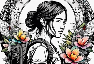 Last of Us firefly tattoo that incorporates Pride colors. No characters! tattoo idea