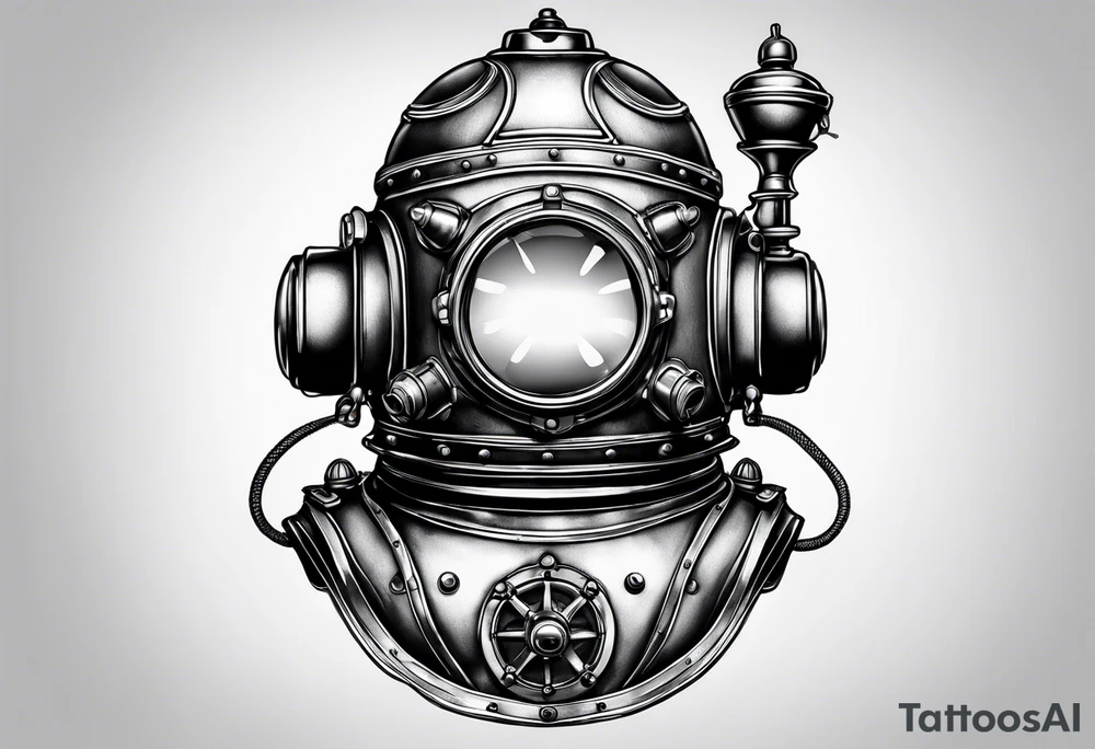 mark v diving helmet tattoo idea