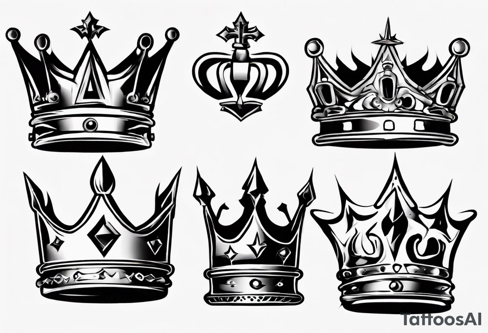 a kings crown tattoo idea