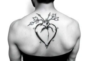 Persephone’s heart as a pomegranate tattoo idea