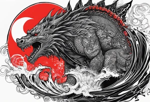 Gojira the link album design tattoo idea