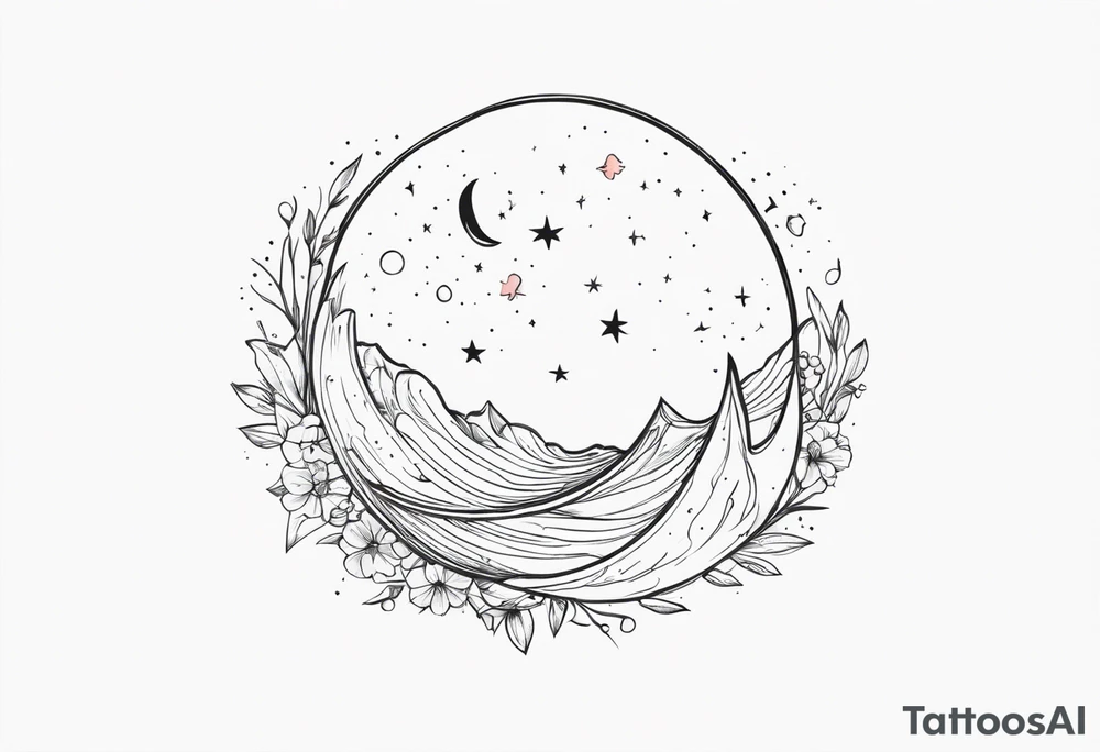 I love you to the moon and back tattoo idea