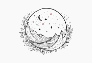 I love you to the moon and back tattoo idea