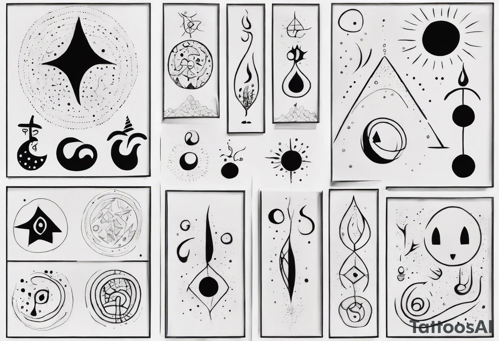The four elements tattoo idea