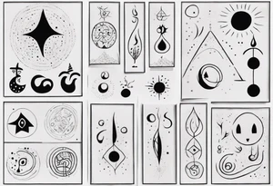 The four elements tattoo idea