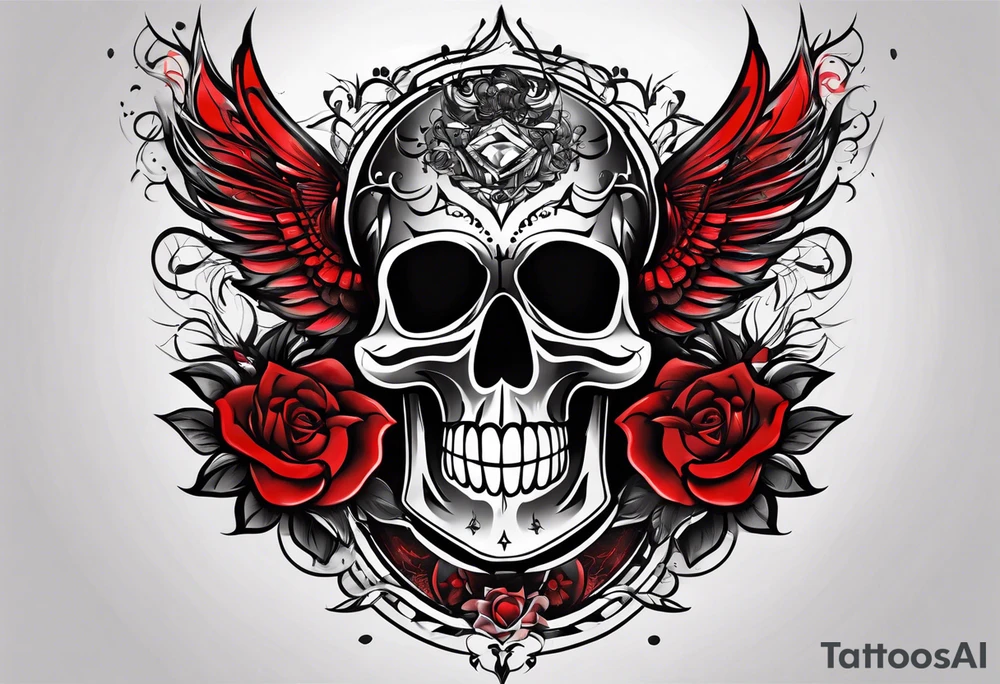Simple black and red tattoo for the arm men tattoo idea Simple black and red tattoo for the arm men tattoo idea