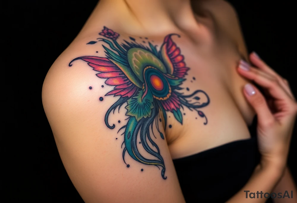 A tatuagem deve expressar força, liberdade e conexão com a multiplicidade da vida, incorporando elementos abstratos e fluidos, com linhas que sugiram movimento e transformação contínua. Evite clichês e busque um design original e significativo. tattoo idea