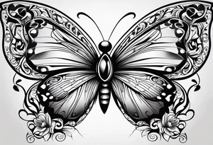 Buterfly patterns tattoo idea