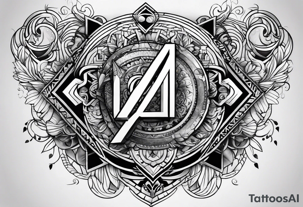 Numbers and letters tattoo idea