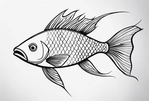 arm sleeve tattoo of fish tattoo idea