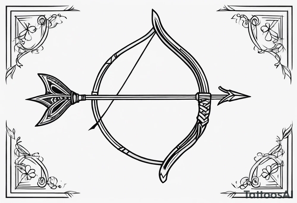 Bow and Arrow tattoo idea