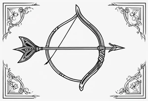 Bow and Arrow tattoo idea