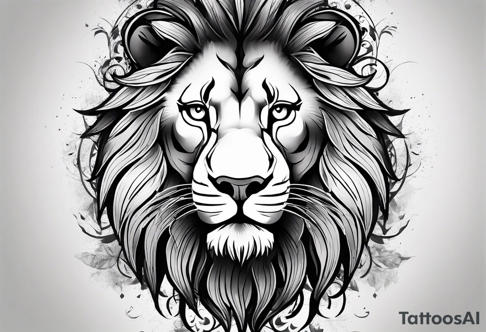 a tattoo that has to do with nature,something you could blend with a lion tattoo idea