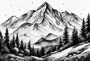 mountain tattoo idea
