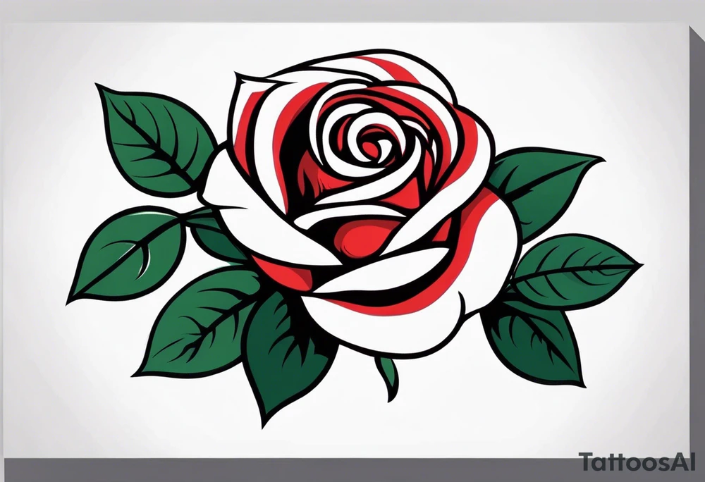 traditional rose bundle red tattoo idea