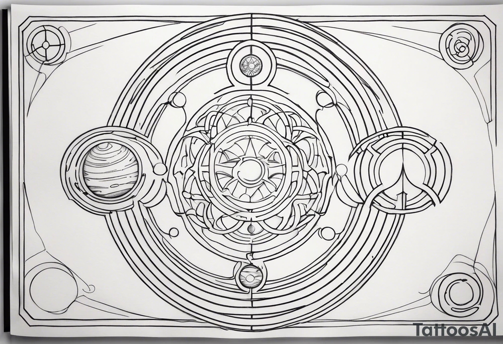 Gallifreyan with Star wars and Lord of the rings tattoo idea
