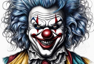 Evil clown
Portrait tattoo idea