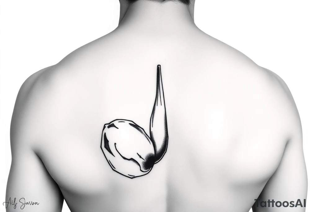 erect penis tattoo idea