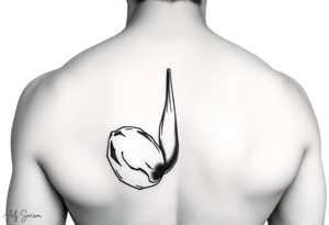 erect penis tattoo idea