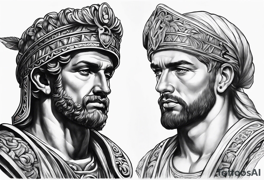 Roman Art tattoo idea
