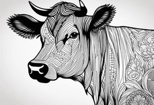 COW ANIMAL tattoo idea