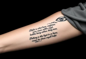 bible verses with cool designs tattoo idea